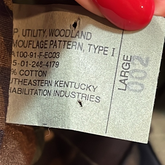 USA Army CAMOUFLAGE cap HAT ripstop tan black green brown large cotton Kentucky - Picture 10 of 11